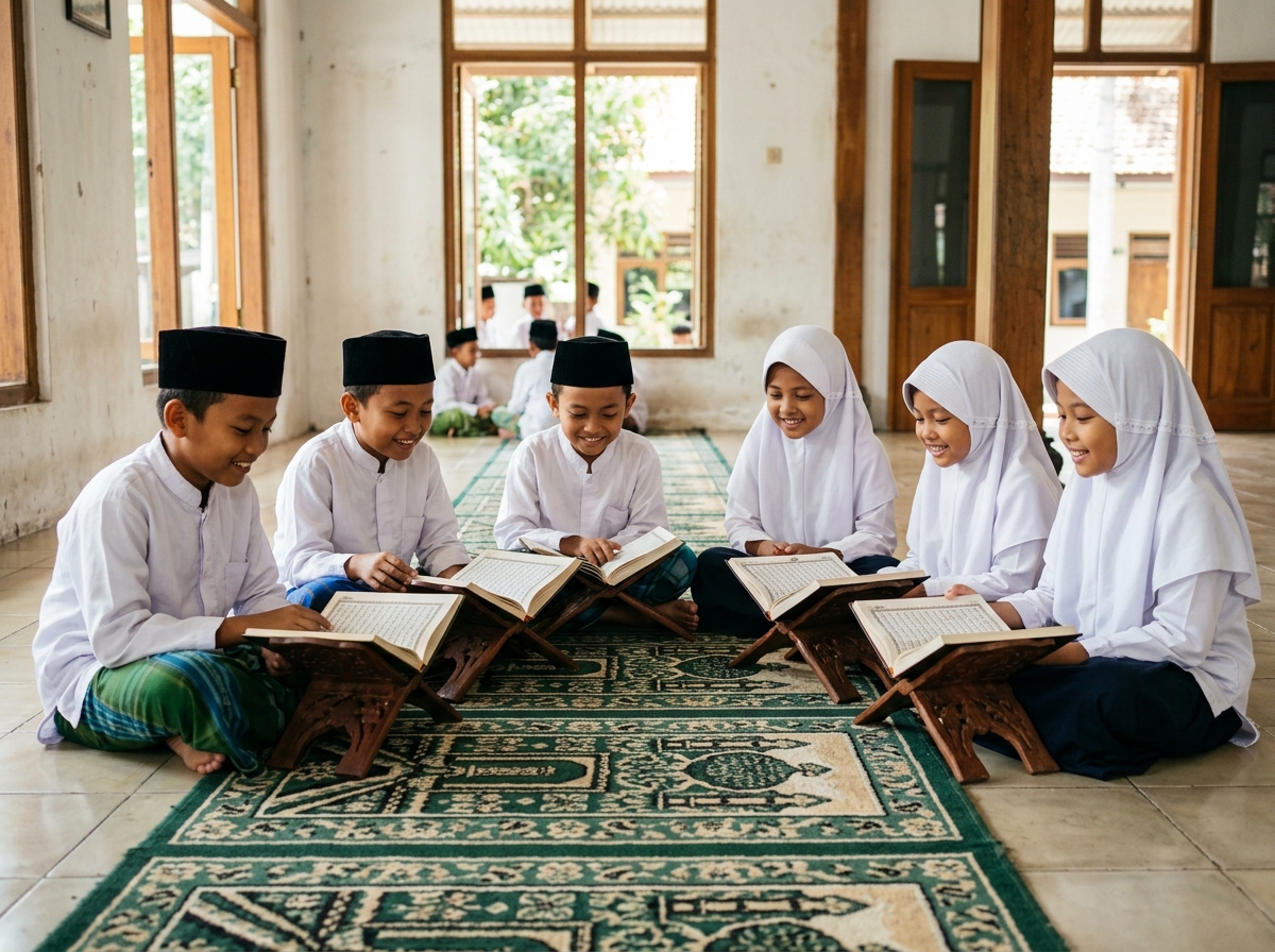 Kegiatan Mengaji Al-Qur'an Santri